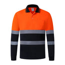 Long sleeve high vis polo